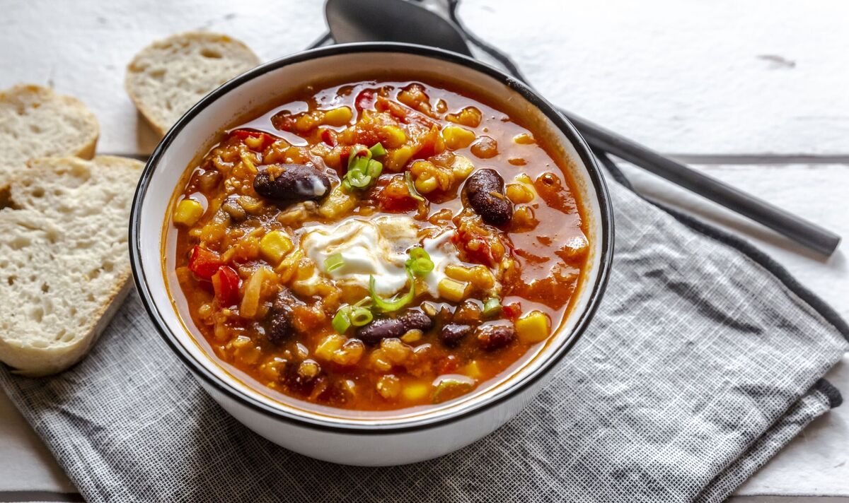 Recipe for healthy chilli is high in protein and low in fat