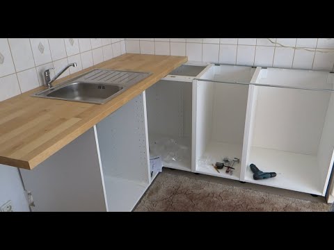 IKEA METOD montáž kuchyně svépomocí (spodní skříňky) – IKEA METOD self-help kitchen assembly