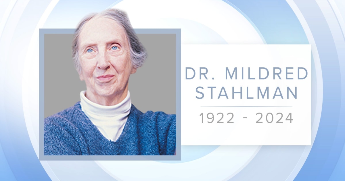 Mildred Stahlman, neonatal care pioneer, dies at 101