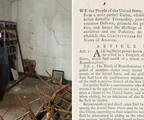 Rare copy of US Constitution found inside old filing cabinet to hit auction block